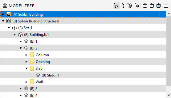 Containment hierarchy in Model Tree view