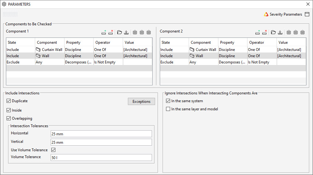 Parameters View of General Intersection Rule