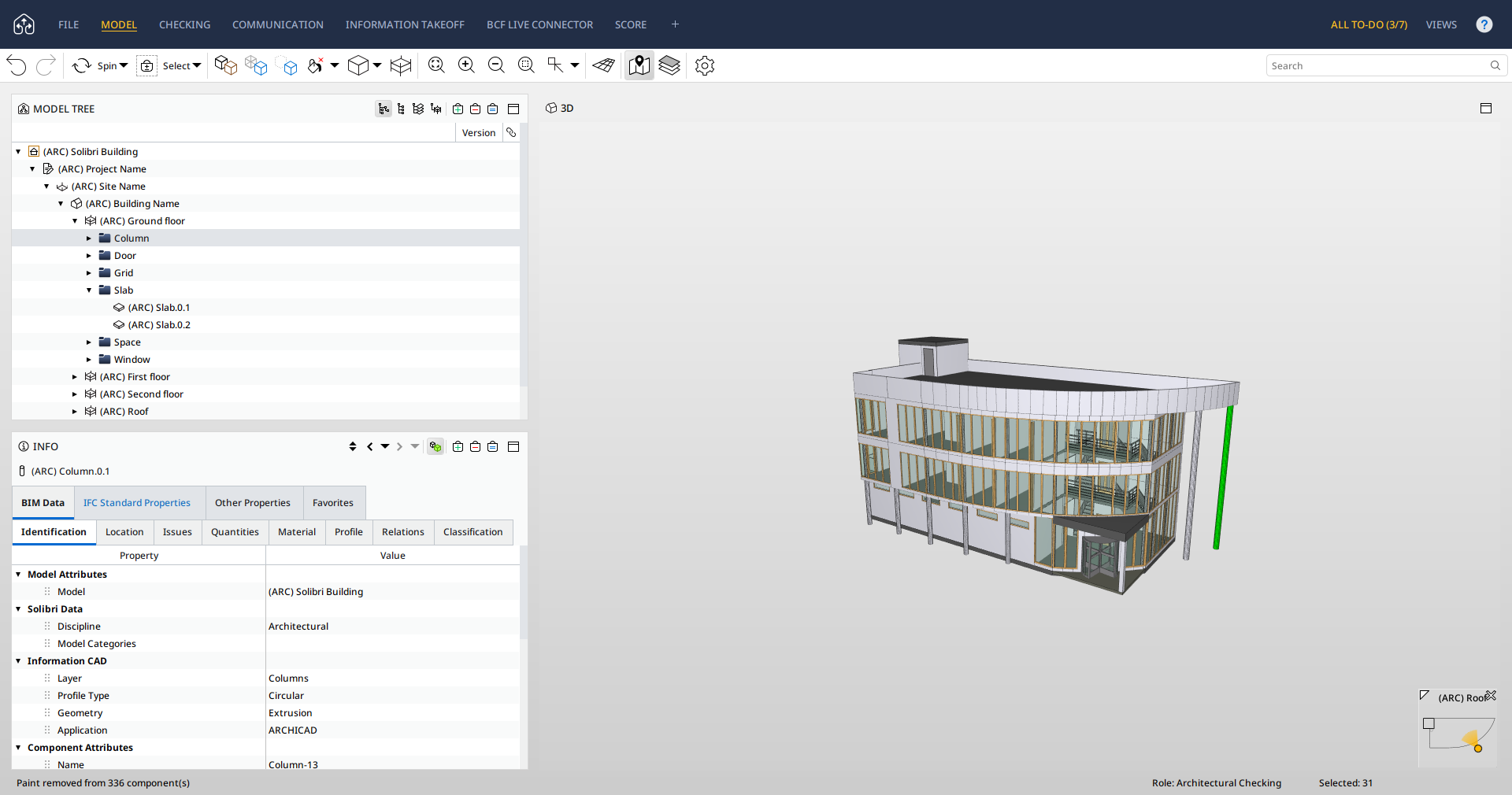 Solibri's Model layout