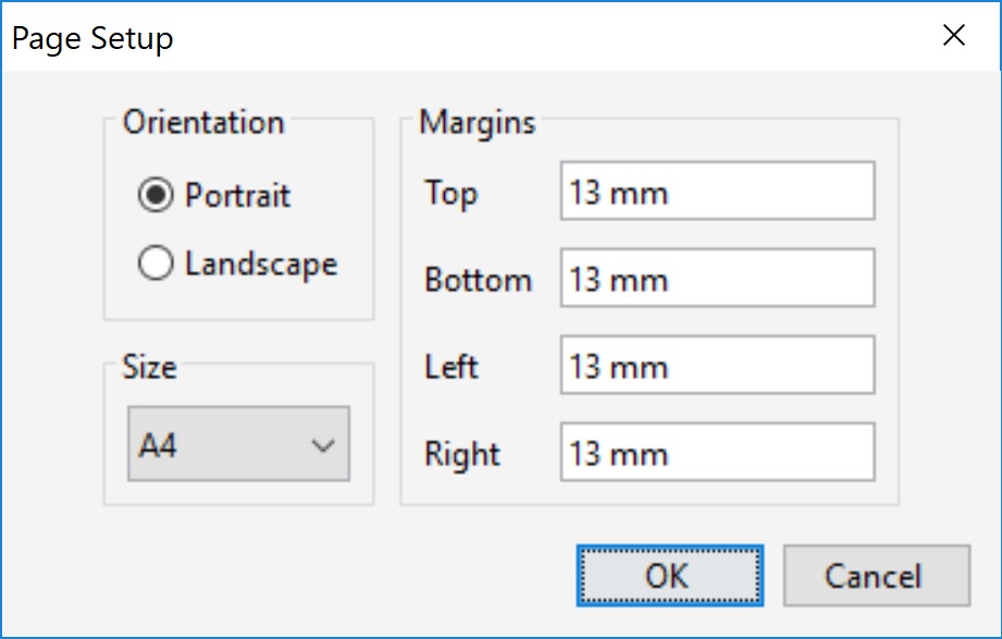report_pagesetup
