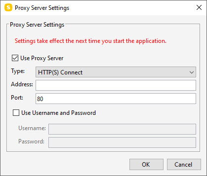 Proxy Server Settings – Solibri Desktop Help Center